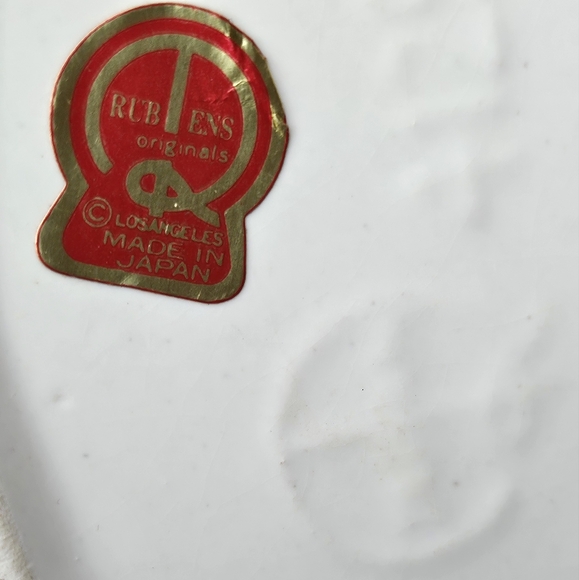 Vtg Rubens Lady Head Vase 4129 Blonde Pig Tails Pearl Jewelry Sam From Bewitched - Picture 5 of 7